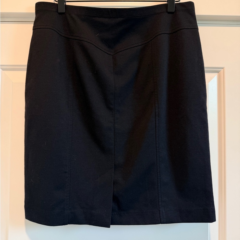 Ellen Tracy Classic Black Pencil Skirt - Picture 2 of 5